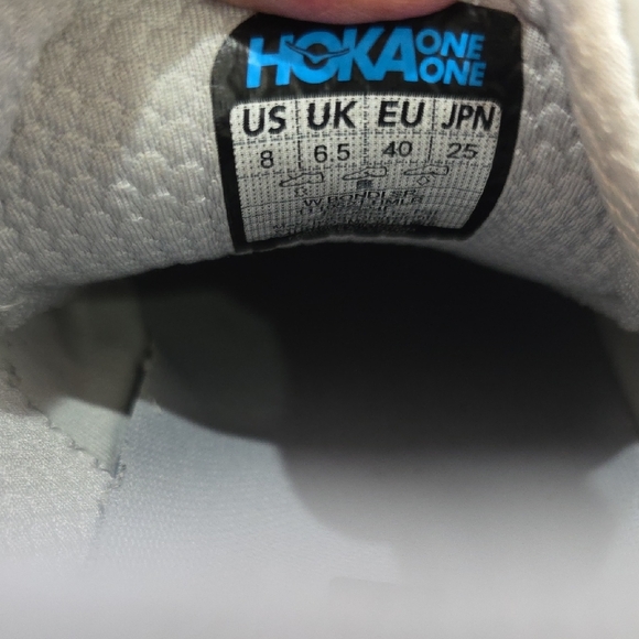 Hoka Bondi SR Women's Max Cushion Off-White Athletic Leather Shoes Size 8 - Picture 9 of 10